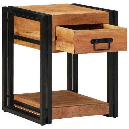 Armario de Noche Marrón 40 x 40 x 50 cm madera maciza de acacia