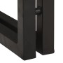 Mesa auxiliar 30 x 30 x 40 cm Madera recuperada maciza y metal