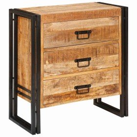 Vitrina con cajón Marrón 66 x 33 x 70 cm madera maciza de mango
