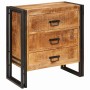 Vitrina con cajón Marrón 66 x 33 x 70 cm madera maciza de mango