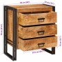 Vitrina con cajón Marrón 66 x 33 x 70 cm madera maciza de mango