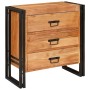 Vitrina Marrón 66 x 33 x 70 cm madera maciza de acacia