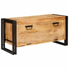 Armario para Zapatos con estante Marrón madera maciza de mango Armario para Zapatos con estante Marrón madera maciza de mango