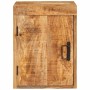 Mesa de Noche Marrón 35 x 33 x 48 cm Madera de mango maciza