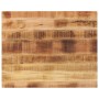 Tablero de mesa rectangular madera mango rugosa 90x80x3,8 cm
