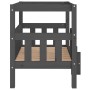 Hundebett aus massivem, grauem Kiefernholz, 75,5 x 63,5 x 70 cm von vidaXL, Betten für Hunde - Ref: Foro24-822379, Preis: 78,...