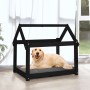 Hundebett aus massivem Schwarzkiefernholz 81x60x70 cm von vidaXL, Betten für Hunde - Ref: Foro24-822211, Preis: 54,14 €, Raba...