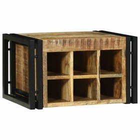 Estante de Vino 46 x 35 x 27.5 cm Madera maciza de Mango