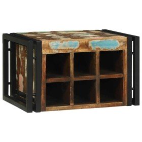 Estante de Vino 46 x 35 x 27.5 cm Madera maciza recuperada