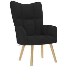 Sillón de relax de tela negro Sillón de relax de tela negro