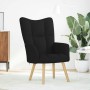 Sillón de relax de tela negro