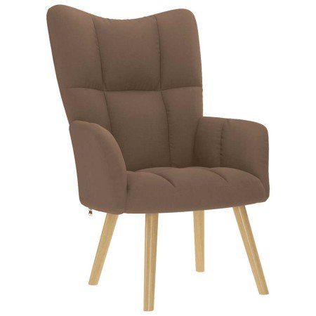 Sillón de relax de tela marrón en Sillones | Comprar online en Foro24