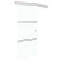 Puerta corredera con topes suaves vidrio ESG aluminio 76x205 cm en Puertas | Comprar online en Foro24