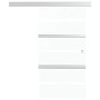 Puerta corredera vidrio ESG y aluminio plateado 90x205 cm