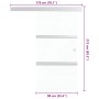 Puerta corredera vidrio ESG y aluminio plateado 90x205 cm