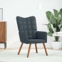 Sillón de relax de terciopelo gris oscuro