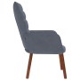 Sillón de relax de terciopelo gris oscuro