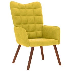 Sillón de relax terciopelo amarillo Sillón de relax terciopelo amarillo