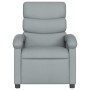 Sillón reclinable de tela gris claro