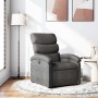 Sillón reclinable de tela gris oscuro