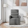 Sillón reclinable de tela gris oscuro