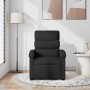 Sillón reclinable de tela negro