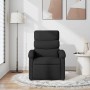 Sillón reclinable de masaje de tela negro
