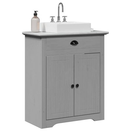 Mueble de lavabo de baño BODO gris 70x35x80 cm