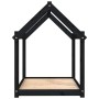 Hundebett aus massivem schwarzem Kiefernholz, 101 x 70 x 90 cm von vidaXL, Betten für Hunde - Ref: Foro24-822216, Preis: 73,3...