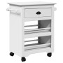 Carrito de cocina BODO blanco 67,5x45x80 cm