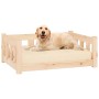 Massives Kiefernholzbett für Hunde 75,5x55,5x28 cm von vidaXL, Betten für Hunde - Ref: Foro24-833253, Preis: 53,76 €, Rabatt: %