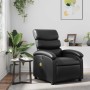 Sillón de masaje reclinable cuero sintético negro
