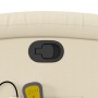 Sillón reclinable de masaje cuero sintético crema