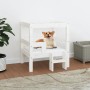 Cama para perros madera maciza de pino blanco 55,5x53,5x60 cm de vidaXL, Camas para perros - Ref: Foro24-822368, Precio: 67,1...