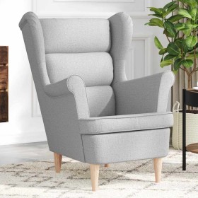 Sillón de tela gris nube 74x84x100 cm Sillón de tela gris nube 74x84x100 cm