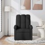 Sillón reclinable de masaje de tela negro