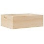 Caja de madera con asas madera maciza pino 40x30x13 cm