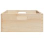 Caja de madera con asas madera maciza pino 40x30x13 cm