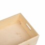 Caja de madera con asas madera maciza pino 40x30x13 cm