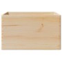 Caja de madera con asas madera maciza pino 40x30x23 cm
