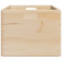 Caja de madera con asas madera maciza pino 40x30x23 cm
