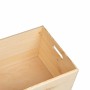 Caja de madera con asas madera maciza pino 40x30x23 cm