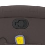 Sillón de masaje eléctrico cuero auténtico marrón oscuro