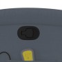 Sillón de masaje reclinable de terciopelo gris oscuro