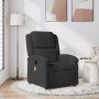 Sillón de masaje reclinable de terciopelo negro