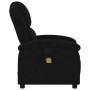 Sillón de masaje reclinable de terciopelo negro