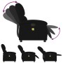 Sillón de masaje reclinable de terciopelo negro
