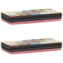 Estanterías con estante 2 pcs Multicolor 40 x 20 x 6 cm