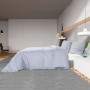 Bettbezug-Set aus hellgrauer Mikrofaser, 155 x 220 cm von vidaXL, Bettbezüge - Ref: Foro24-135959, Preis: 21,49 €, Rabatt: %