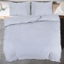 Bettbezug-Set aus hellgrauer Mikrofaser, 155 x 220 cm von vidaXL, Bettbezüge - Ref: Foro24-135959, Preis: 21,49 €, Rabatt: %